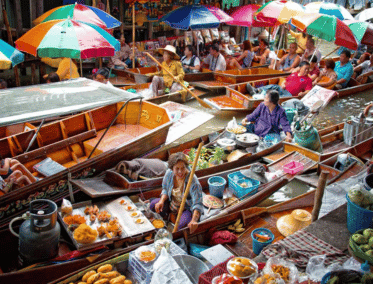 Sinfonía Acuática en el Mercado Flotante de Damnoen Saduak