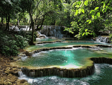 Paraíso Turquesa en Kuang Si