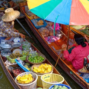Bangkok y sus alrededores y mercado flotante 