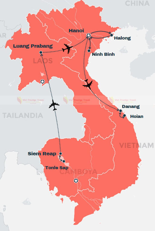 CAMBOYA LAOS VIETNAM TOUR INCREÍBLE DE 13 DÍAS