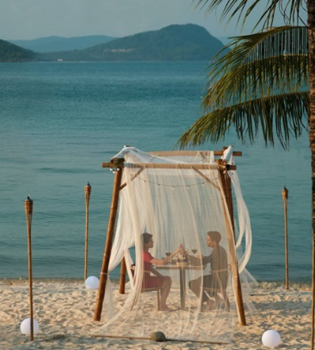 viaje de novios en la playa Nha Trang, Vietnam