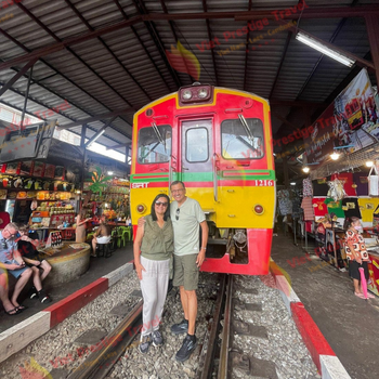 Mercado ferroviario de Mae Klong - Mercado flotante de Damnoen Saduak